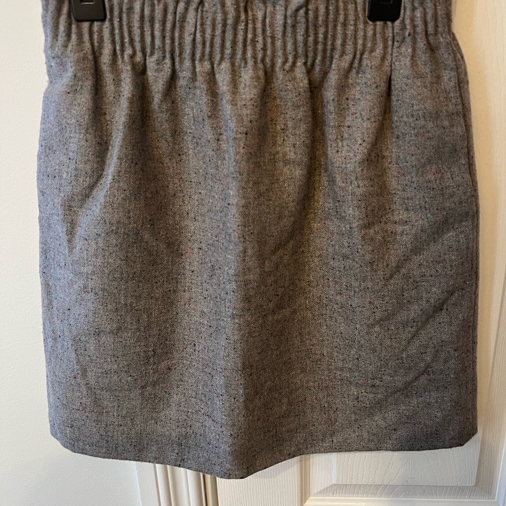 J. Crew Heathered Gray Mini Skirt
